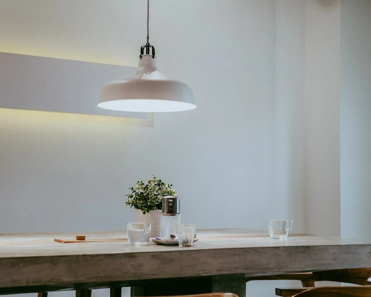 Minimalist home décor and furniture detail 2