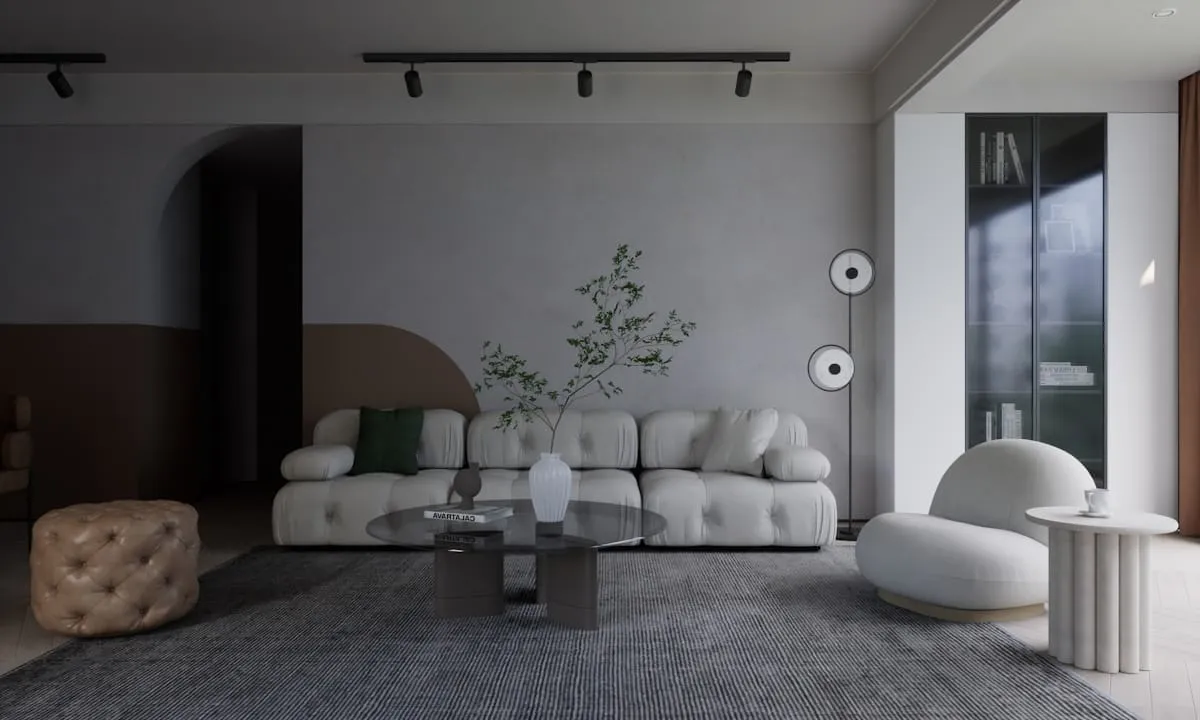 Minimalist home décor and furniture detail 1